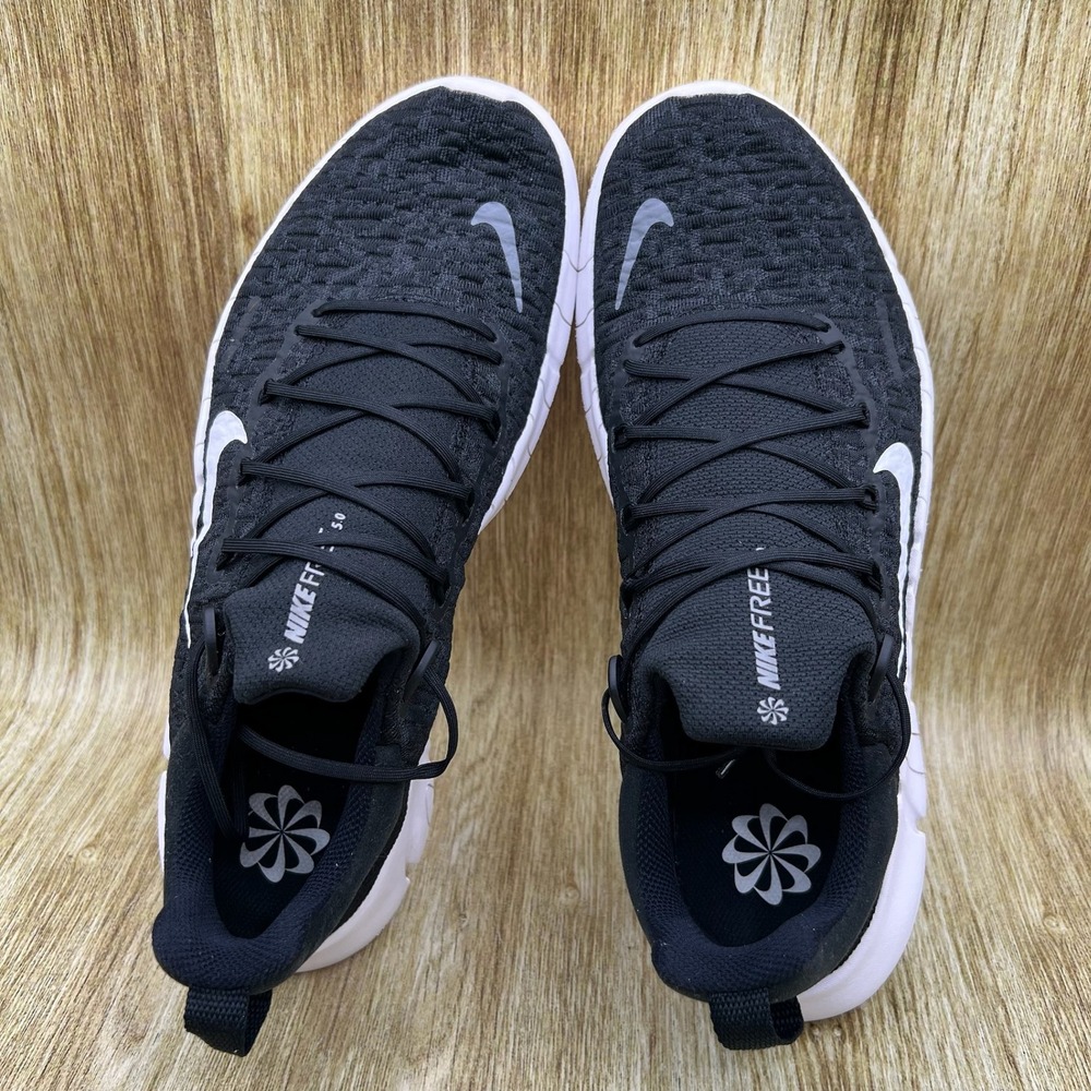 Nike Free Run 5.0 Men's Size 10.5 Black White Running Shoes Sneakers CZ1884-001 - Picture 6 of 10